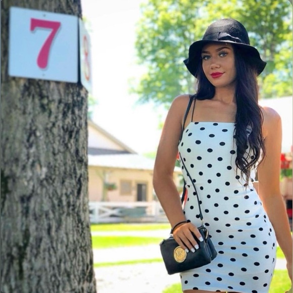 Polka dot mini dress - Picture 1 of 5